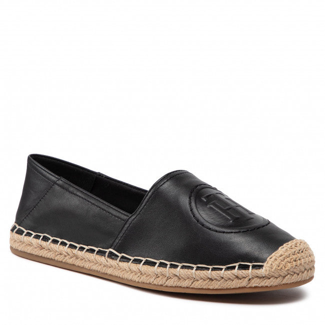 TH LOGO LEATHER ESPADRILLE