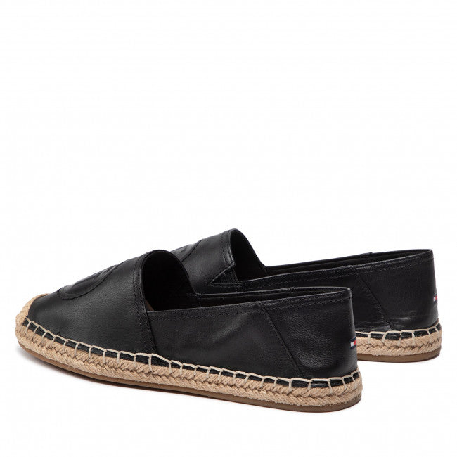 TH LOGO LEATHER ESPADRILLE