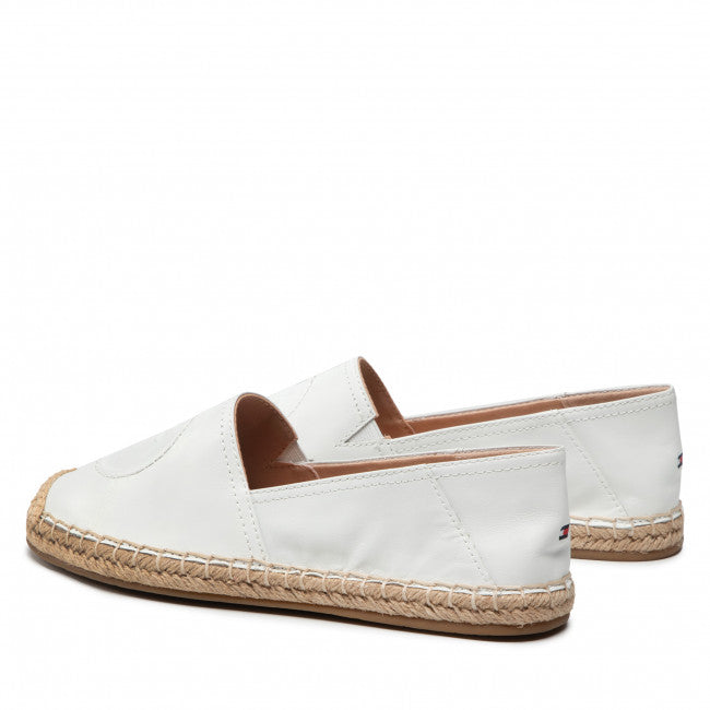 TH LOGO LEATHER ESPADRILLE