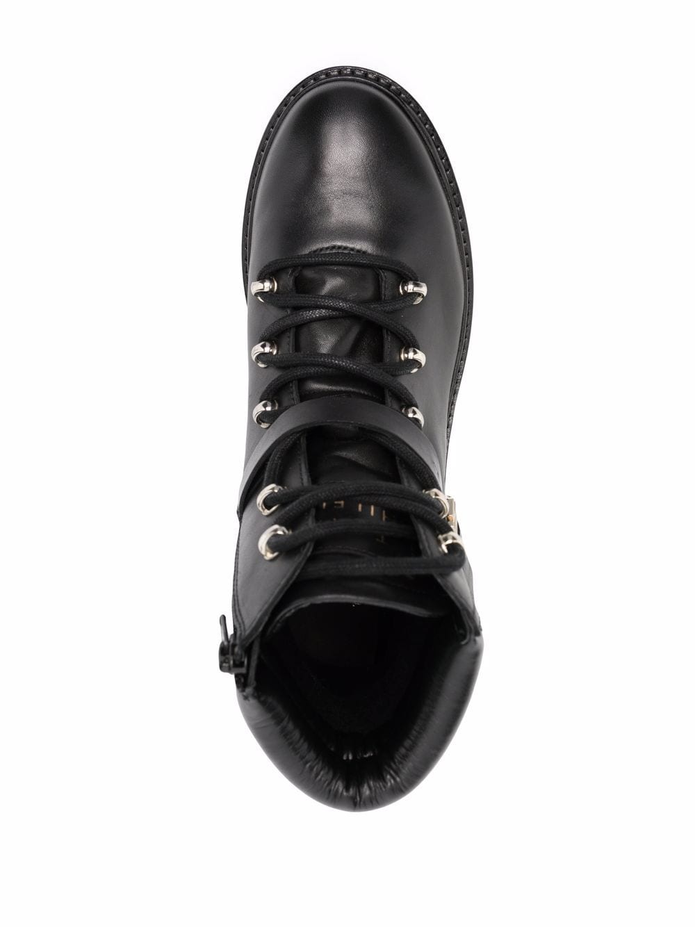 POLISHED LEATHER FLAT BOOT