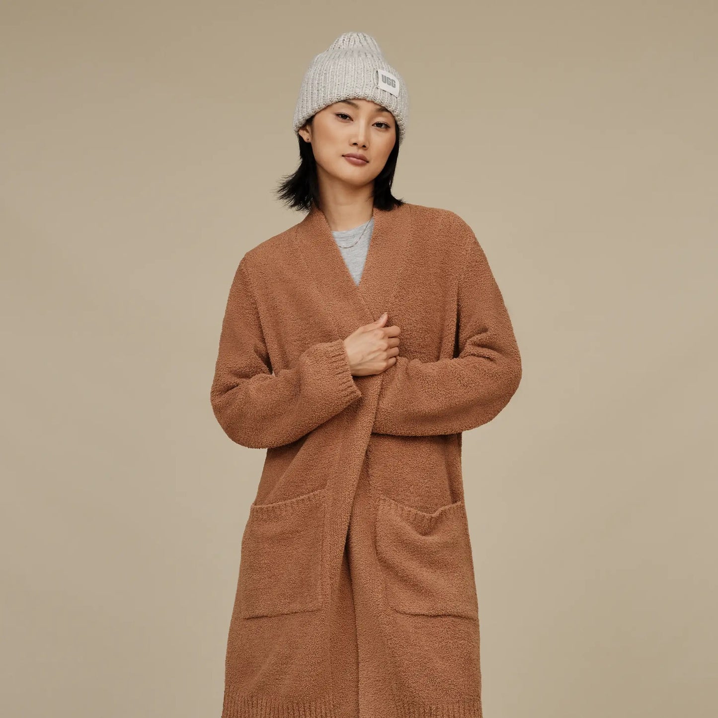 W Chunky Rib Beanie