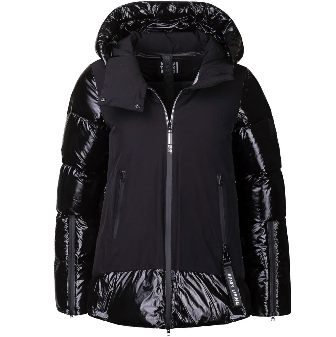 Bimaterial Midi Jacket