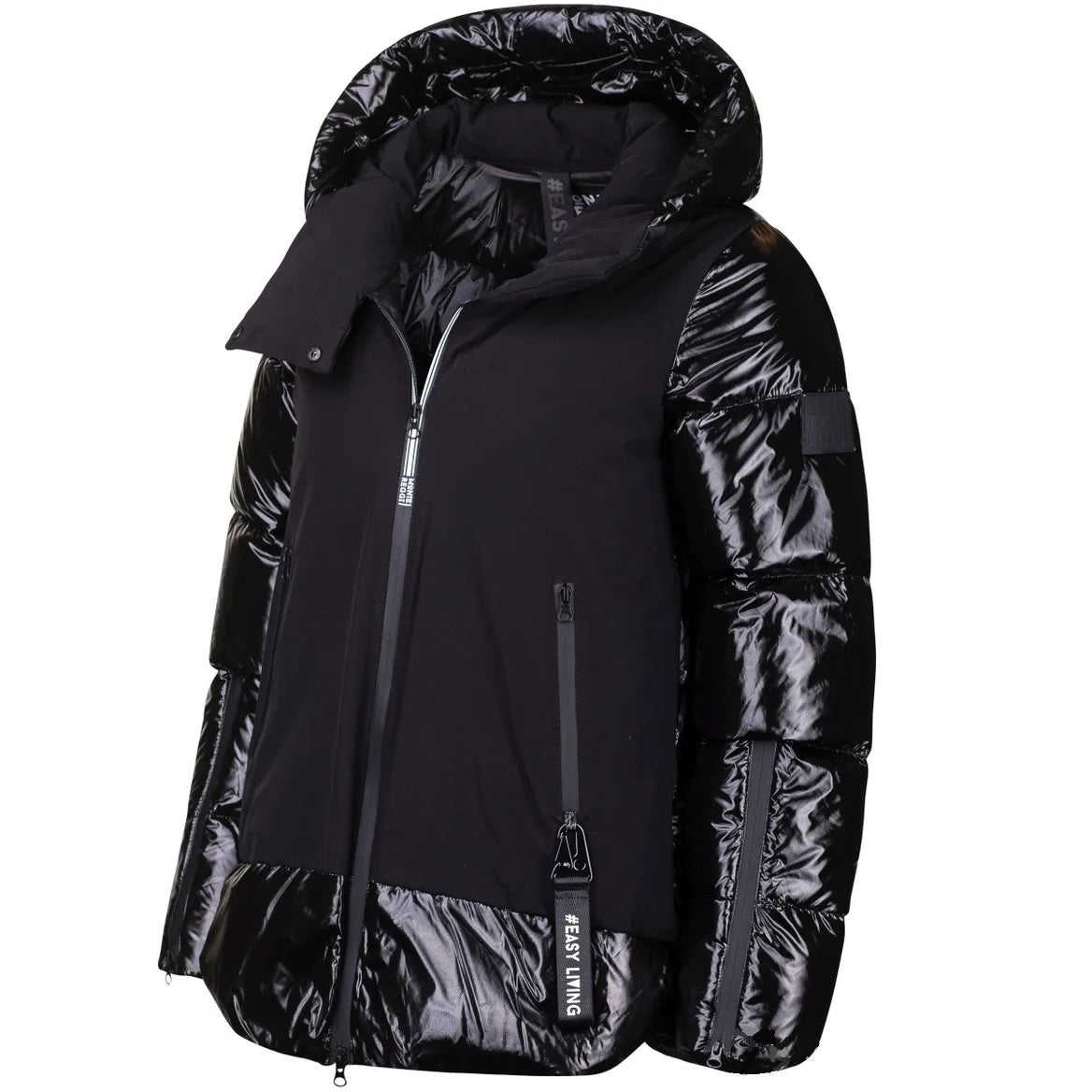 Bimaterial Midi Jacket