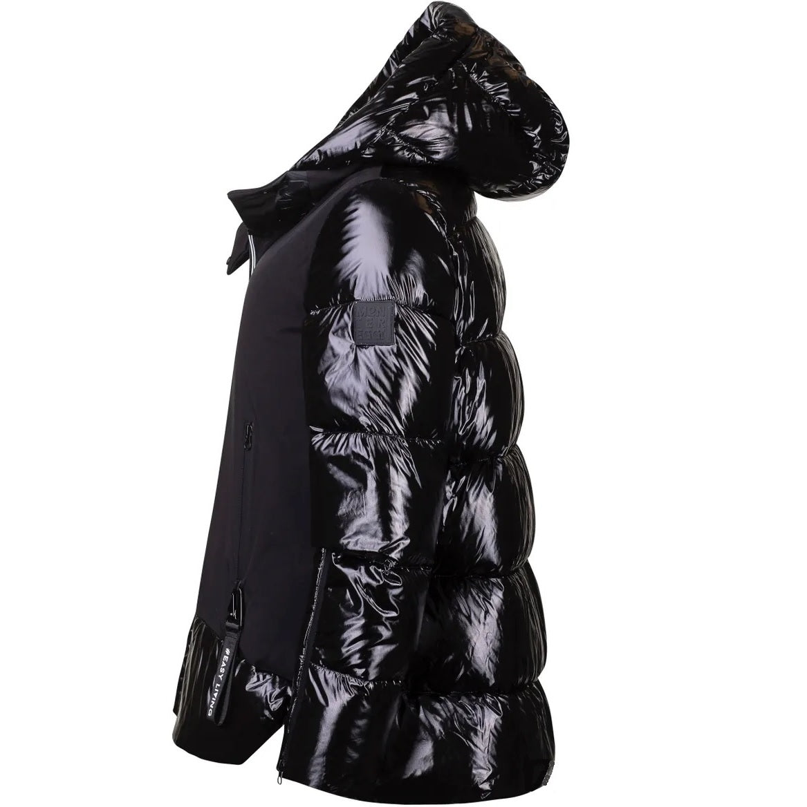 Bimaterial Midi Jacket