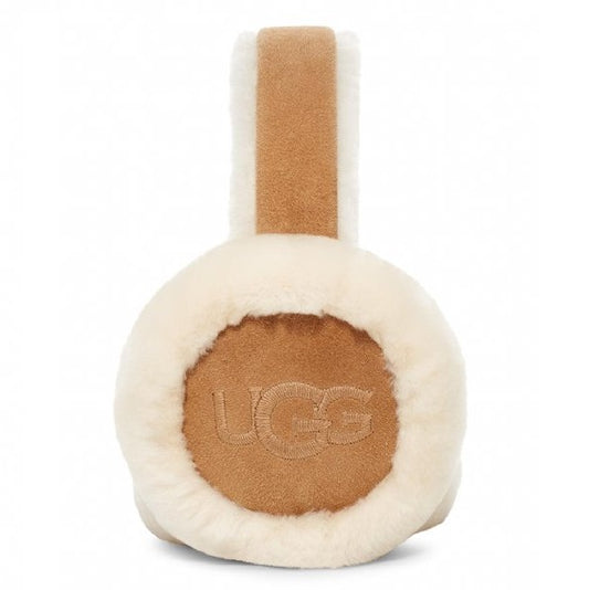 W Sheepskin Embroidery Earmuff