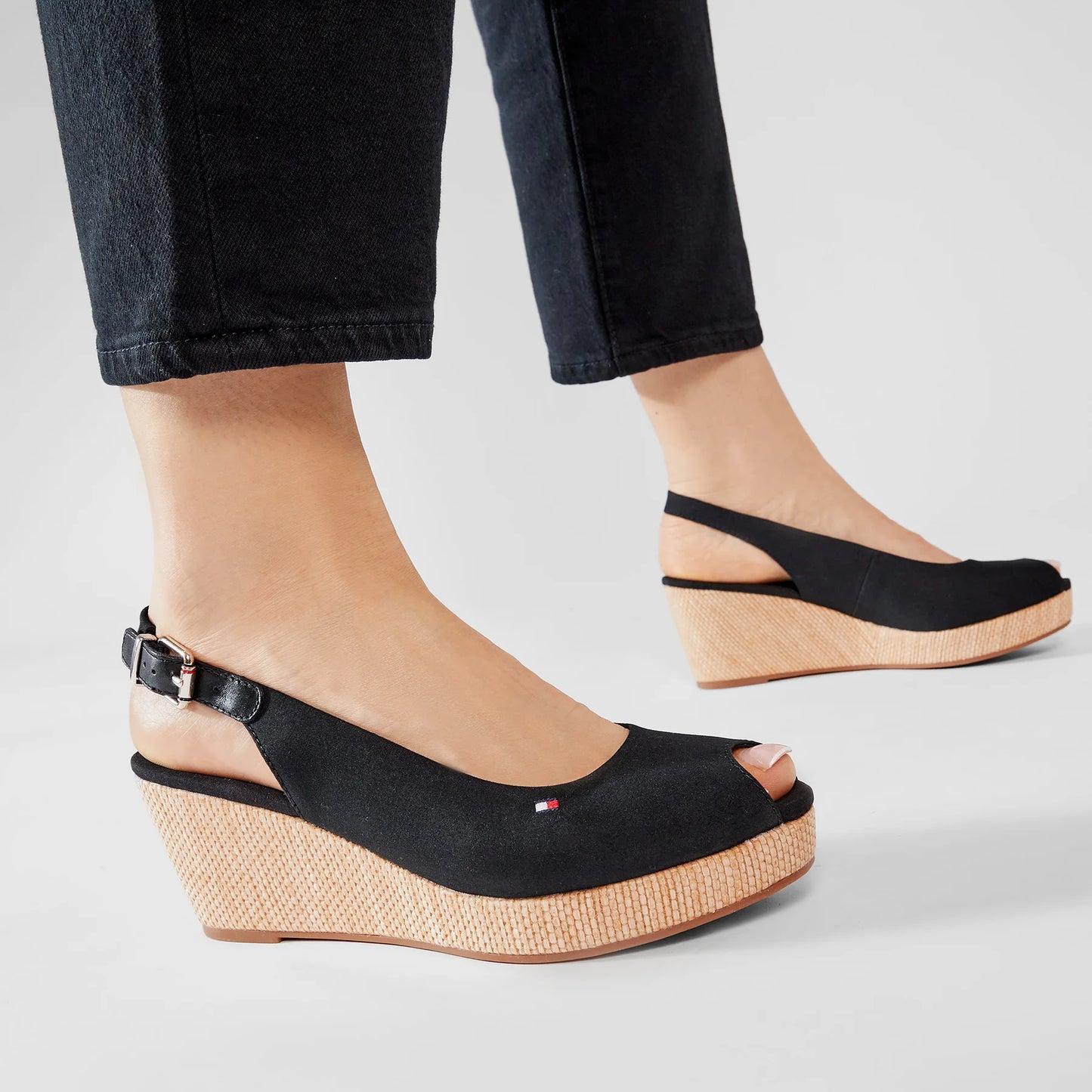 ICONIC ELBA SLING BACK WEDGE