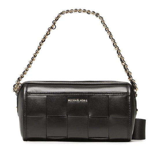 JET SET - Small Woven Leather Crossbody Bag