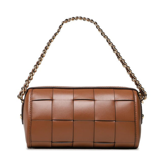 JET SET - Small Woven Leather Crossbody Bag