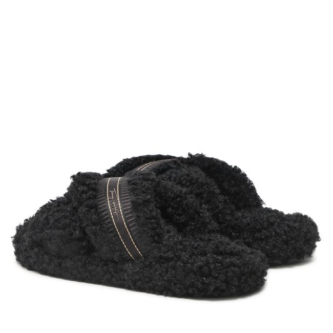SHERPA FUR HOME SLIPPERS STRAPS