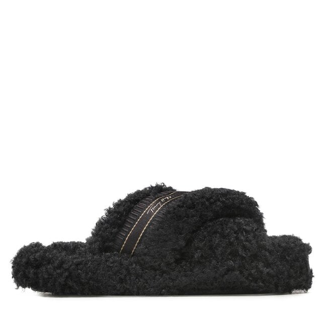 SHERPA FUR HOME SLIPPERS STRAPS