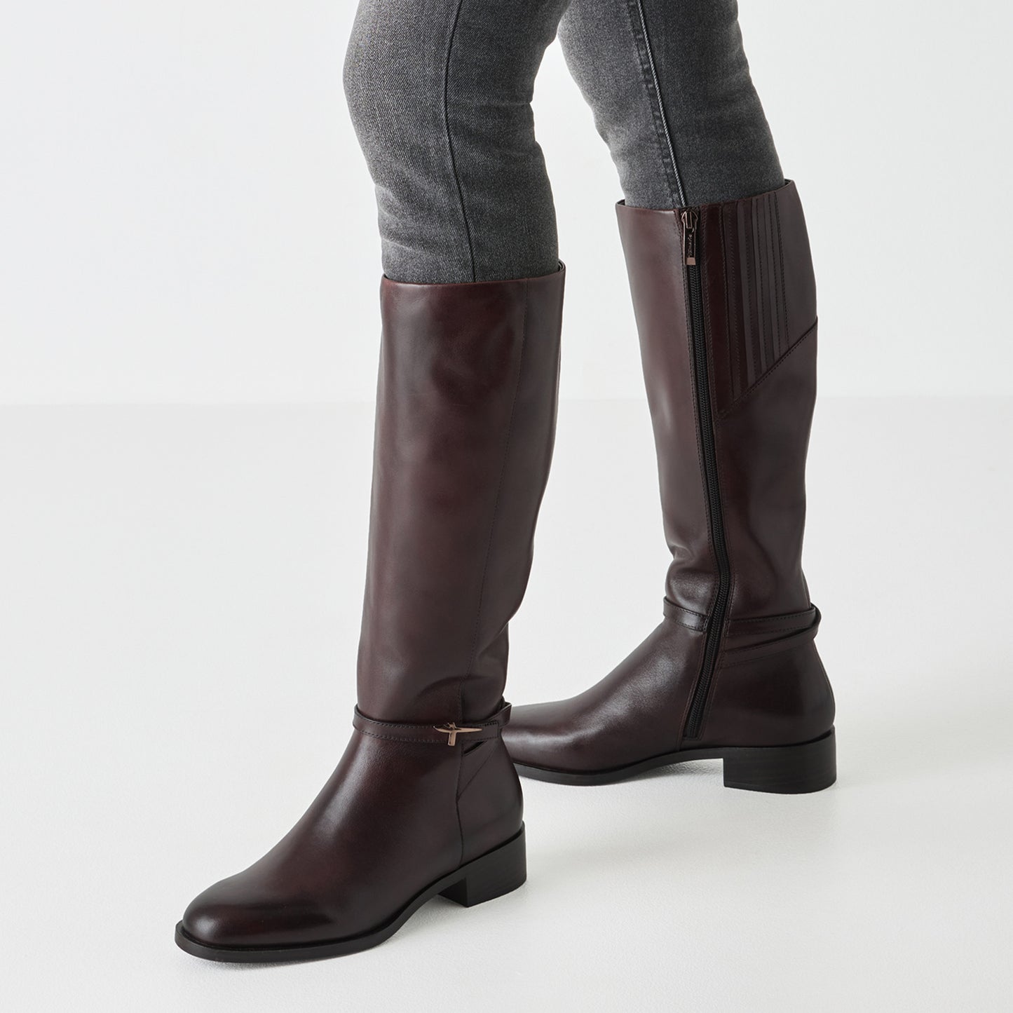 Knee-High Leather Boots