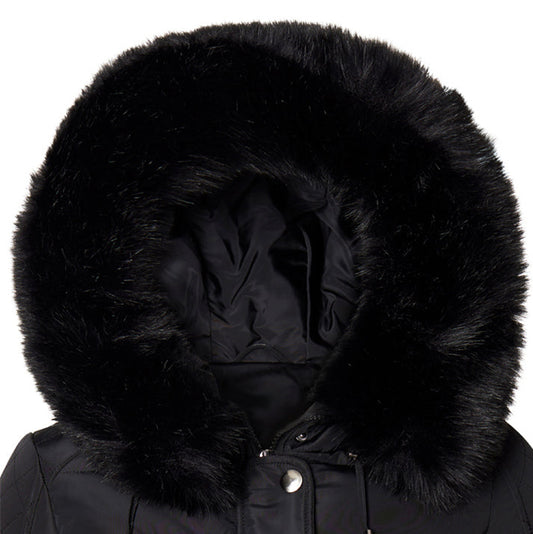Trim Collar Subway - Faux Fur