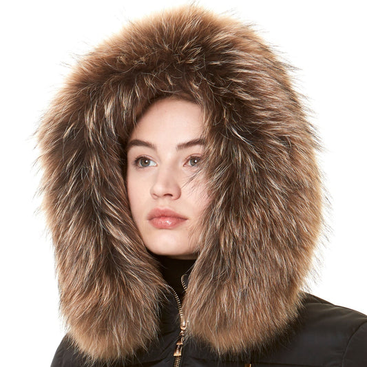 Trim Collar Subway - Raccoon Fur